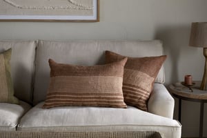 nkuku Eesha Jute Cushion Cover | Textiles | Rust | 50 x 50 cm