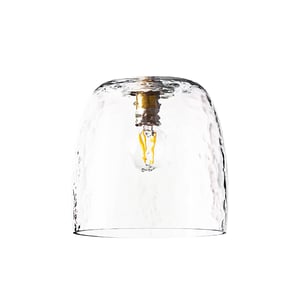 Rory Pendant Shade in Clear Hammered Glass