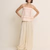 Peach Broderie Anglaise Tie Back Cami