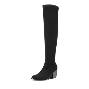 DREAM PAIRS Pointed Toe Thigh High Boots