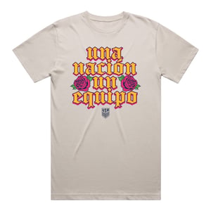 Unisex USA Hispanic Heritage Una Nación un Equipo Bone Tee / 3X