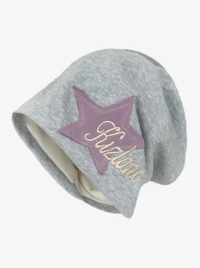 Thesupermade Star Embroidered Wrap Hat - 1703 - Light Grey / One Size (100% off)