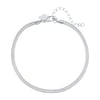 Snake Chain Anklet Silver