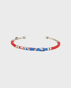 Vilebrequin - Crevettes And  Shrimps Silver Zanzibar Bracelet - Vilebrequin X Gas Bijoux - Bracelet - Zanzibar - Red - Size OSFA