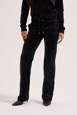 BLACK CLASSIC VELOUR DEL RAY POCKETED BOTTOMS - Tall (XL) / Black