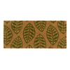 Coir Insert Green Leaves Doormat - 23x53cm