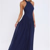 Temptation Muse Halter Maxi Dress Navy