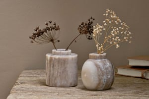 nkuku Khari Marble Vase | Decorative Accessories | One Size | Beige