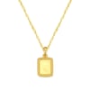 Square Rope Pendant Necklace Sterling Silver