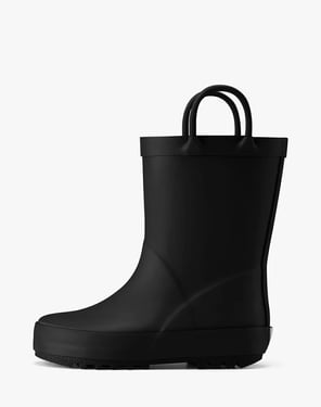 Kid's U-handle Rubber Rain Boots