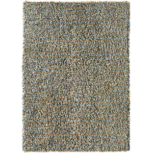 Rocks Shaggy Wool Rug Ochre - 160x230cm