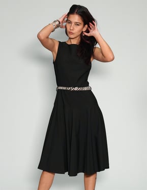 Black Zebra Dress