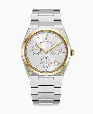 Horizon Gents 41mm Multifunction-date Silver-tone Silver dial Stainless steel swiss watch - 41 mm