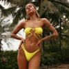 HELLO MOLLY Subtropic Swim Top Lemon