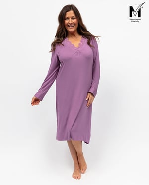 Rhea Womens Lace Detail Jersey Short Nightdress - 28