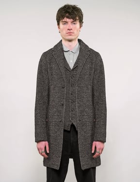 IMMORTAL Silverstone Frock Coat - Grey & White
