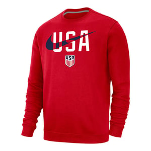 Men's Nike USMNT USA Swoosh Red Crew / 2X