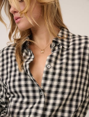 Black Gingham Shirt