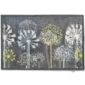 Nature 17 Dandelions Grey Doormat - 65x100cm
