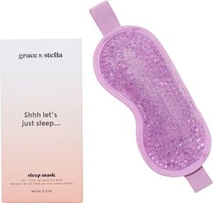 hot + cool gel bead sleep eye mask - Lilac