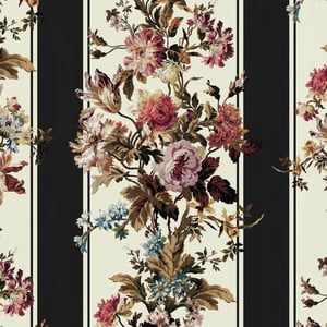 ROSETTA GARLAND Wallpaper - Noir