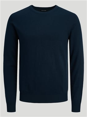 Jack & Jones Emil Crew Neck Knit - Navy Blazer - 2XL