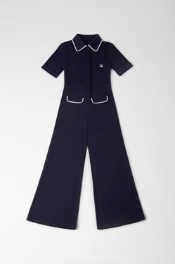 Flared Zip Up Jumpsuit - XL