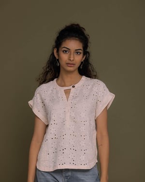 Under The Midnight Tree Shirt - Ice Pink / XS