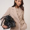 Beige Double Breasted Blazer