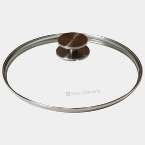 CXD Tempered Glass Lid with Stainless Steel Knob - 9.5"