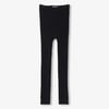 Girls Black Cable Knit Leggings