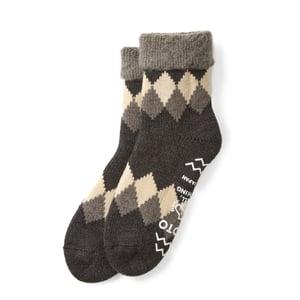 ROTOTO Comfy Room Socks Diamond Dark Gray / Charcoal