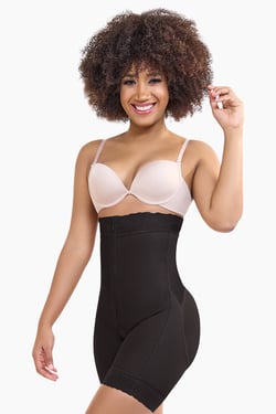 High Waisted Shorts H-Evolution - Negro / 2XL