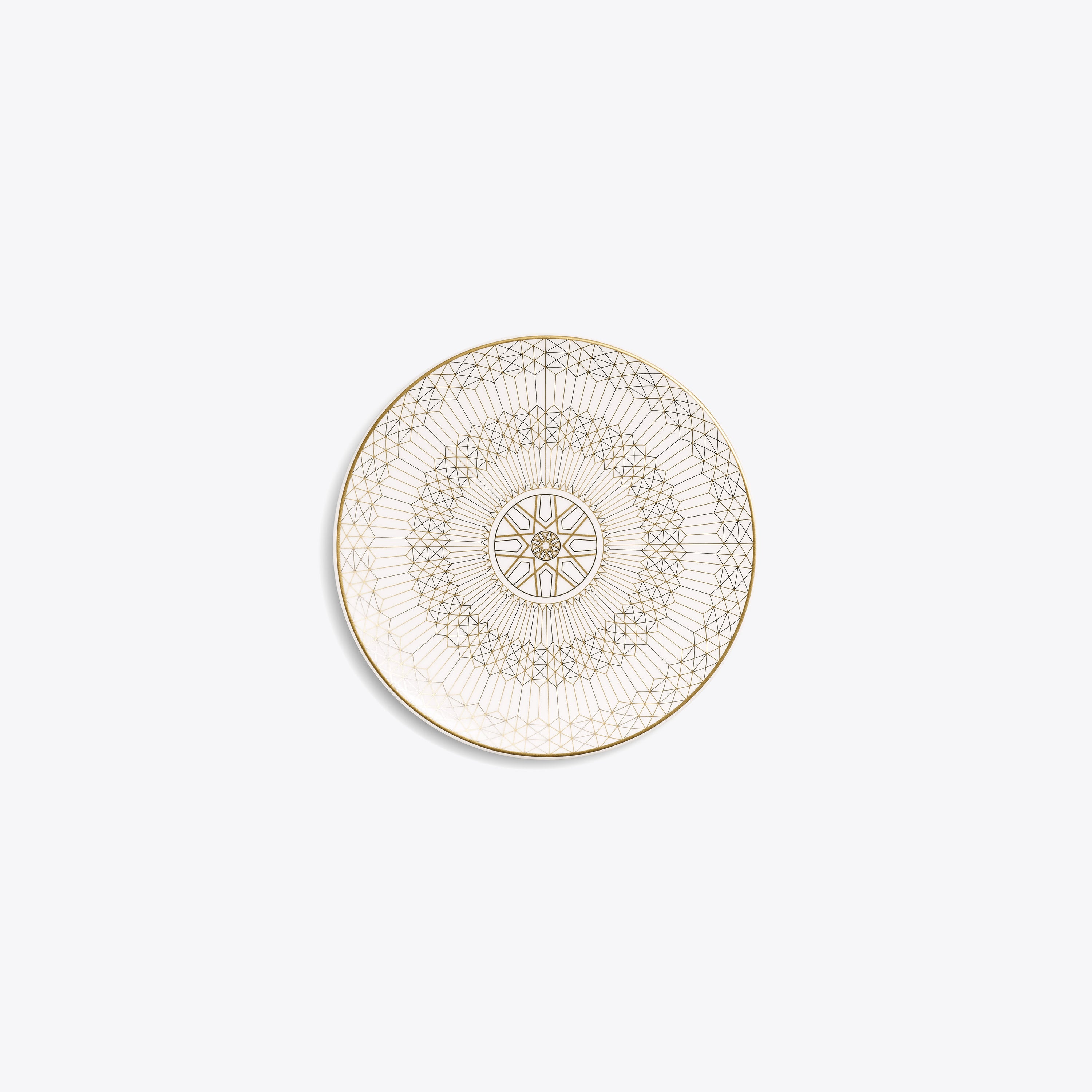 Arcadia Gold & Platinum Bread Plate - Gold | Baccarat