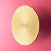 Largest Helios IP44 wall light in brushed gold