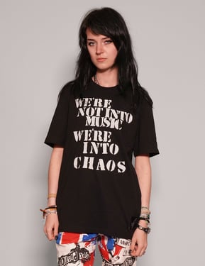 We're Into Chaos' T-Shirt in Black