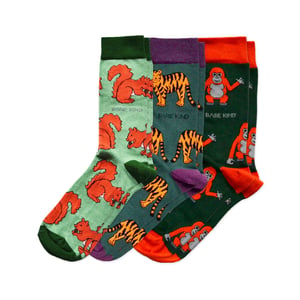 Green Lover 3 Bamboo Sock Set | UK Adult 7-11