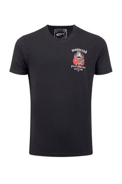 Weird Fish Motorcod Back Print Artist T-Shirt Black Size S