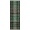 Isla Plaid Emerald Eco-Washable Runner - 75x220cm