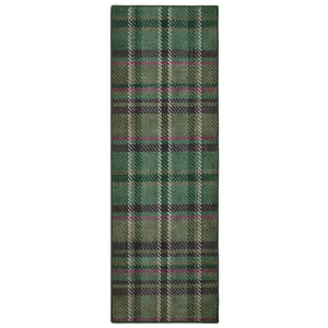 Isla Plaid Emerald Eco-Washable Runner - 75x220cm