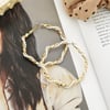 Twisted Words Hoops Gold