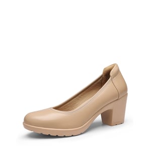 DREAM PAIRS  Stand All Day Pumps  Edena Chunky Low Block Heel Pumps