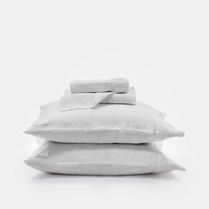 Signature Sheet Set Split King Calacatta Gray Beach House Linen , Luxury Organic Bedding and Sheet Sets , PROSSIONI