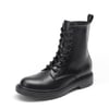 DREAM PAIRS Women   s Modern Lace Up Combat Ankle Boots