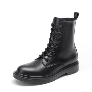 DREAM PAIRS Women   s Modern Lace Up Combat Ankle Boots
