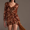 AKIRA Dance The Night Away Sequin Mini Dress | Size XL