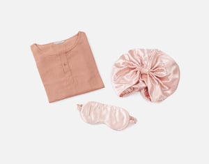 QE Home 3-Piece Self Care Bundle - Clay, Pink, XXL