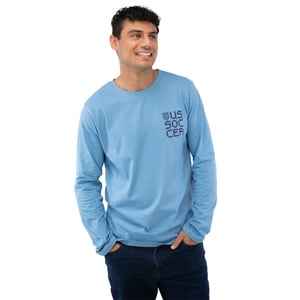 Unisex USA Action Blue Long Sleeve / 3X