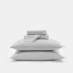 Signature Sheet Set Split King Calacatta Gray Boutique Hotel Sateen , Luxury Organic Bedding and Sheet Sets , PROSSIONI