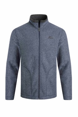 Weird Fish Shires Full Zip Grid Fleece Navy Size XL